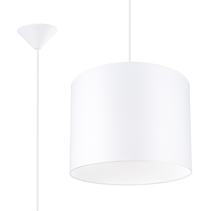 Κρεμαστό φωτιστικό οροφής NOVA 1xE27/15W/230V διάμετρος 30 cm λευκό