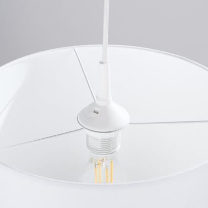 Κρεμαστό φωτιστικό οροφής NOVA 1xE27/15W/230V διάμετρος 30 cm λευκό