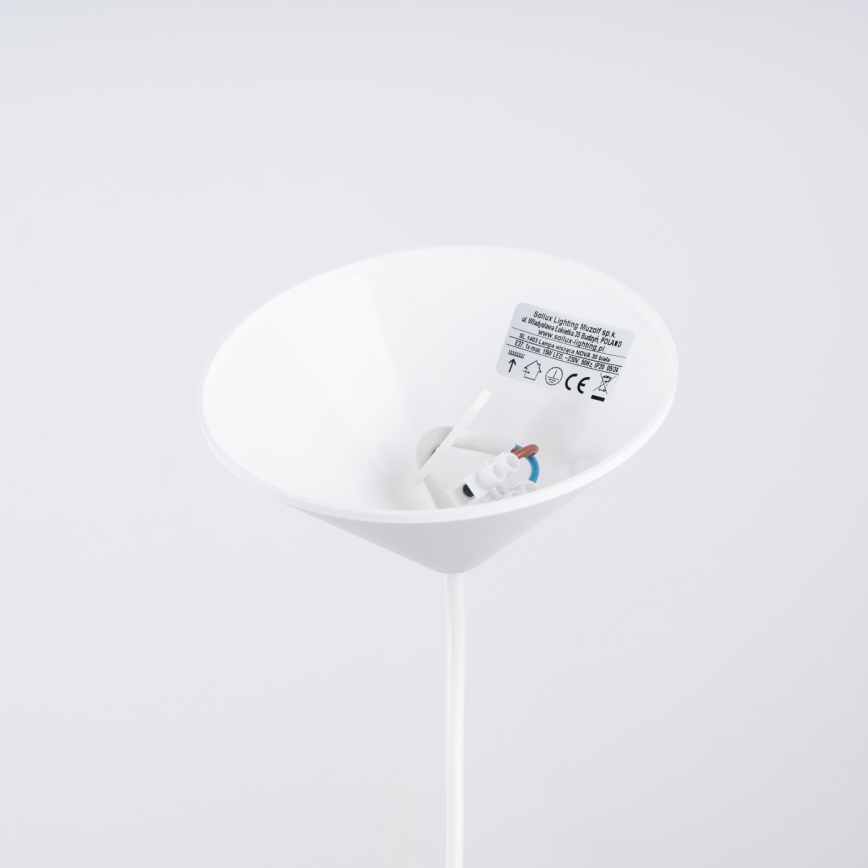 Κρεμαστό φωτιστικό οροφής NOVA 1xE27/15W/230V διάμετρος 30 cm λευκό