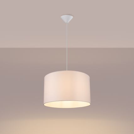 Κρεμαστό φωτιστικό οροφής NOVA 1xE27/15W/230V διάμετρος 40 cm λευκό