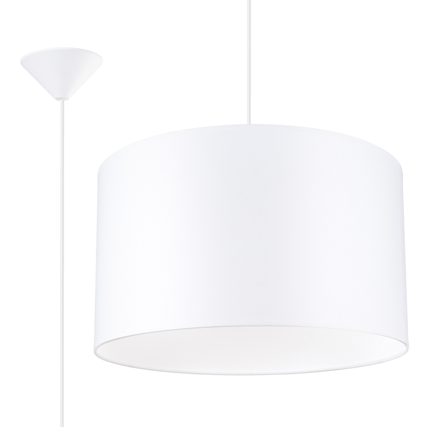 Κρεμαστό φωτιστικό οροφής NOVA 1xE27/15W/230V διάμετρος 40 cm λευκό