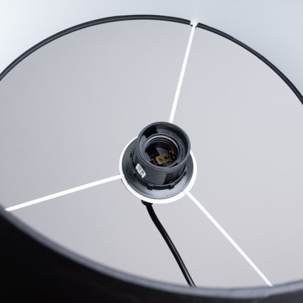 Κρεμαστό φωτιστικό οροφής NOVA 1xE27/15W/230V διάμετρος 30 cm μαύρο