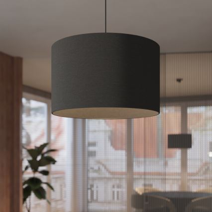 Κρεμαστό φωτιστικό οροφής NOVA 1xE27/15W/230V διάμετρος 30 cm μαύρο