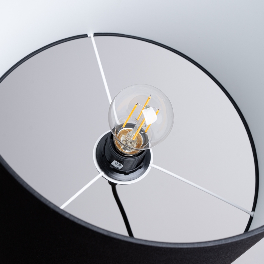 Κρεμαστό φωτιστικό οροφής NOVA 1xE27/15W/230V διάμετρος 30 cm μαύρο