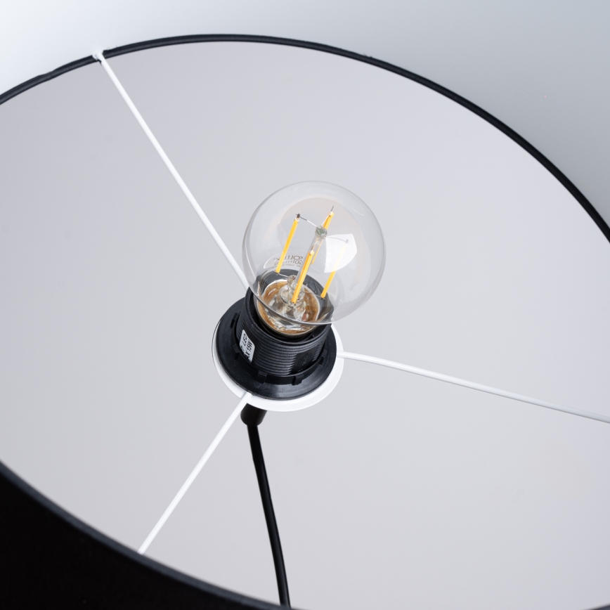 Κρεμαστό φωτιστικό οροφής NOVA 1xE27/15W/230V διάμετρος 40 cm μαύρο