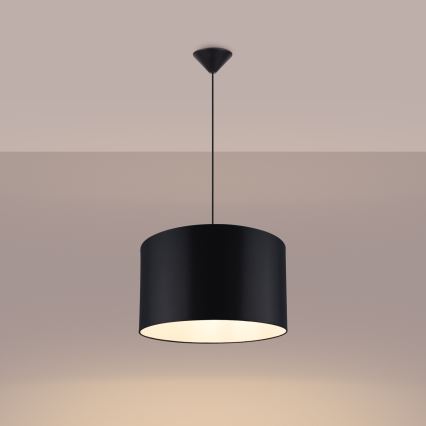 Κρεμαστό φωτιστικό οροφής NOVA 1xE27/15W/230V διάμετρος 40 cm μαύρο