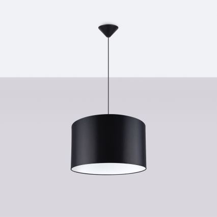 Κρεμαστό φωτιστικό οροφής NOVA 1xE27/15W/230V διάμετρος 40 cm μαύρο