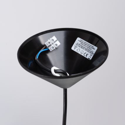 Κρεμαστό φωτιστικό οροφής NOVA 1xE27/15W/230V διάμετρος 40 cm μαύρο
