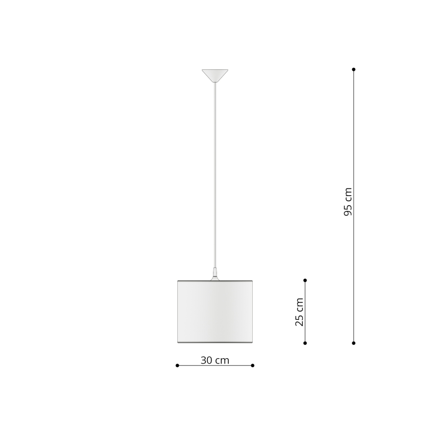 Παιδικό κρεμαστό φωτιστικό οροφής PRINCESS 1xE27/15W/230V διάμετρος 30 cm πριγκίπισσα