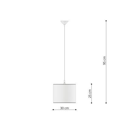 Παιδικό κρεμαστό φωτιστικό οροφής CAT 1xE27/15W/230V διάμετρος 30 cm γάτα