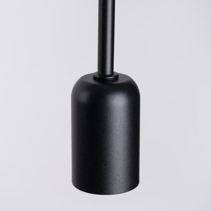 Λάμπα τοίχου LOOP 1xE27/15W/230V μαύρο