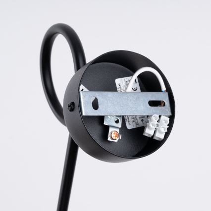 Λάμπα τοίχου LOOP 1xE27/15W/230V μαύρο