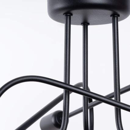 Πλαφονιέρα οροφής LOOP 3xE27/15W/230V μαύρο