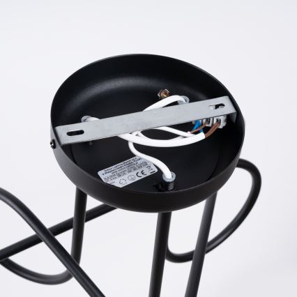 Πλαφονιέρα οροφής LOOP 3xE27/15W/230V μαύρο