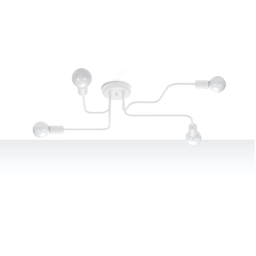 Πλαφονιέρα οροφής VECTOR 4xE27/15W/230V λευκό