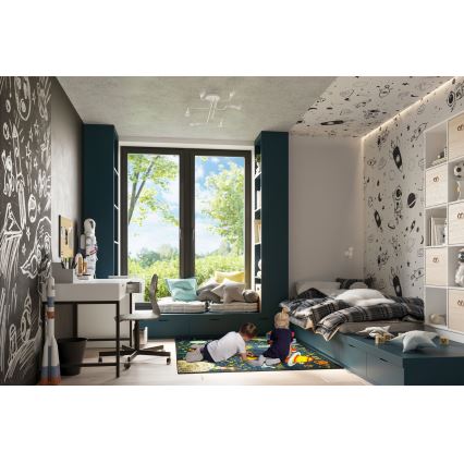 Πλαφονιέρα οροφής VECTOR 6xE27/15W/230V λευκό