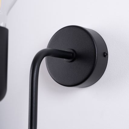 Λάμπα τοίχου VECTOR 1xE27/15W/230V μαύρο