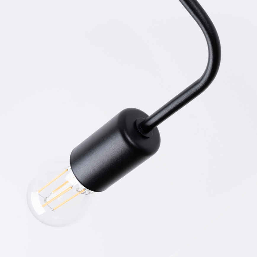 Πλαφονιέρα οροφής VECTOR 6xE27/15W/230V μαύρο