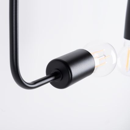 Πλαφονιέρα οροφής VECTOR 8xE27/15W/230V μαύρο