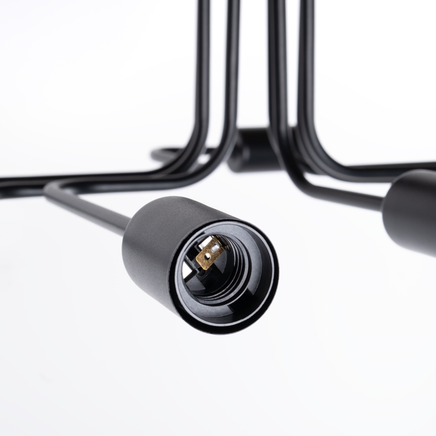 Πλαφονιέρα οροφής VECTOR 8xE27/15W/230V μαύρο