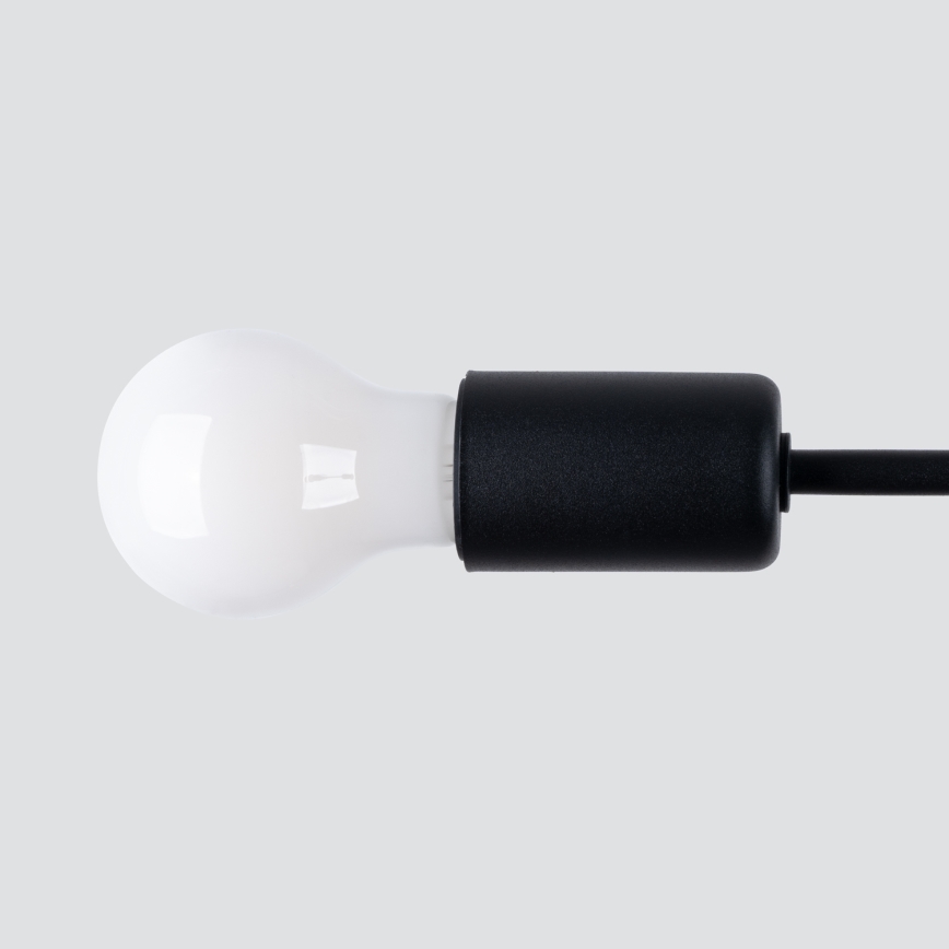 Κρεμαστό φωτιστικό NORAH 3xE27/15W/230V μαύρο