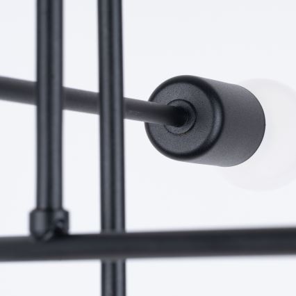 Κρεμαστό φωτιστικό NORAH 6xE27/15W/230V μαύρο