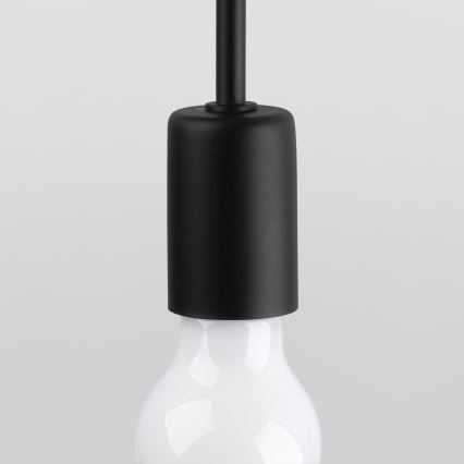 Λάμπα τοίχου LEVAR 1xE27/15W/230V μαύρο