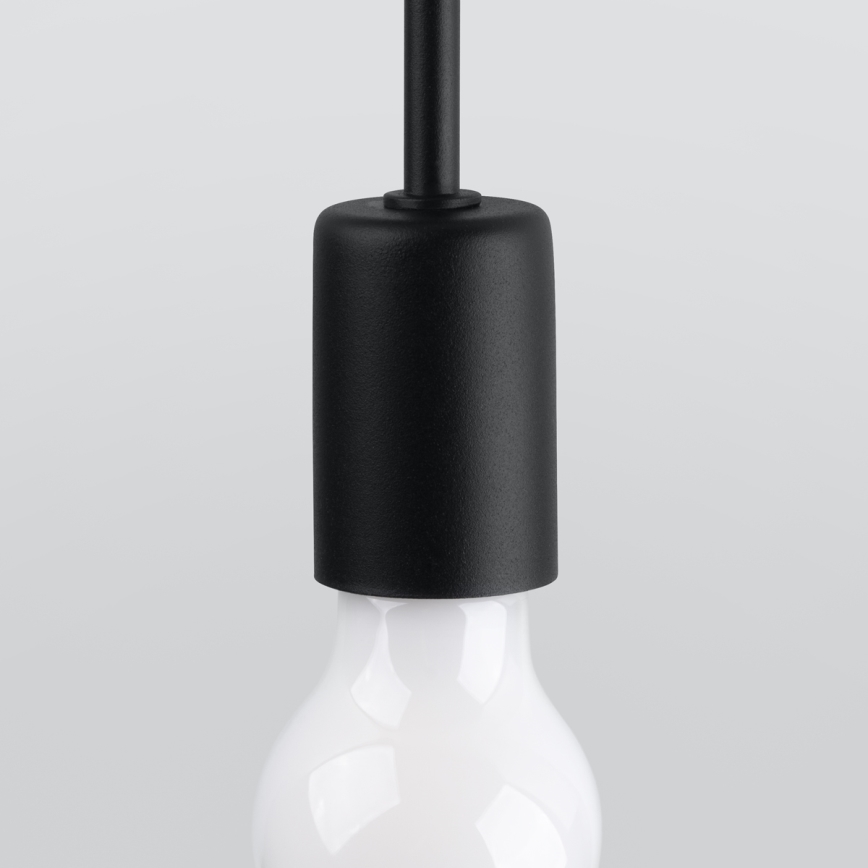 Λάμπα τοίχου LEVAR 1xE27/15W/230V μαύρο