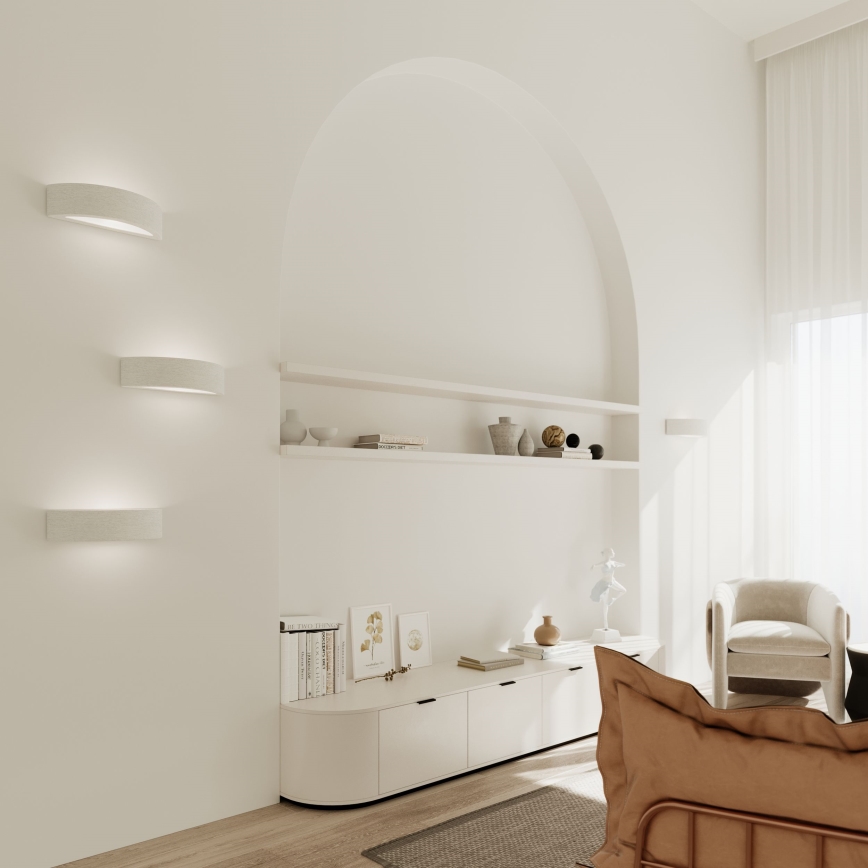 Φωτιστικό τοίχου ATENA 1xE27/15W/230V 20 cm λευκό