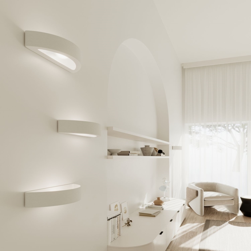 Φωτιστικό τοίχου ATENA 1xE27/15W/230V 20 cm λευκό