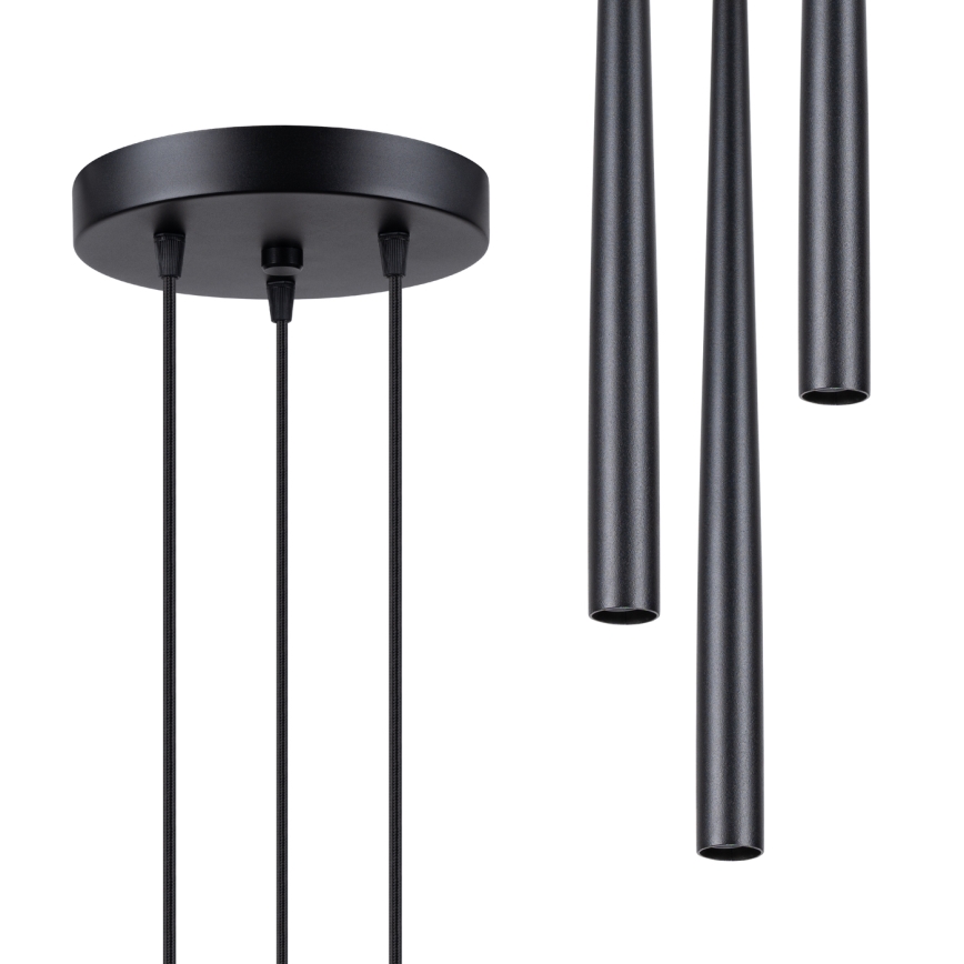 Κρεμαστό φωτιστικό οροφής BLISS 3xG9/8W/230V μαύρο