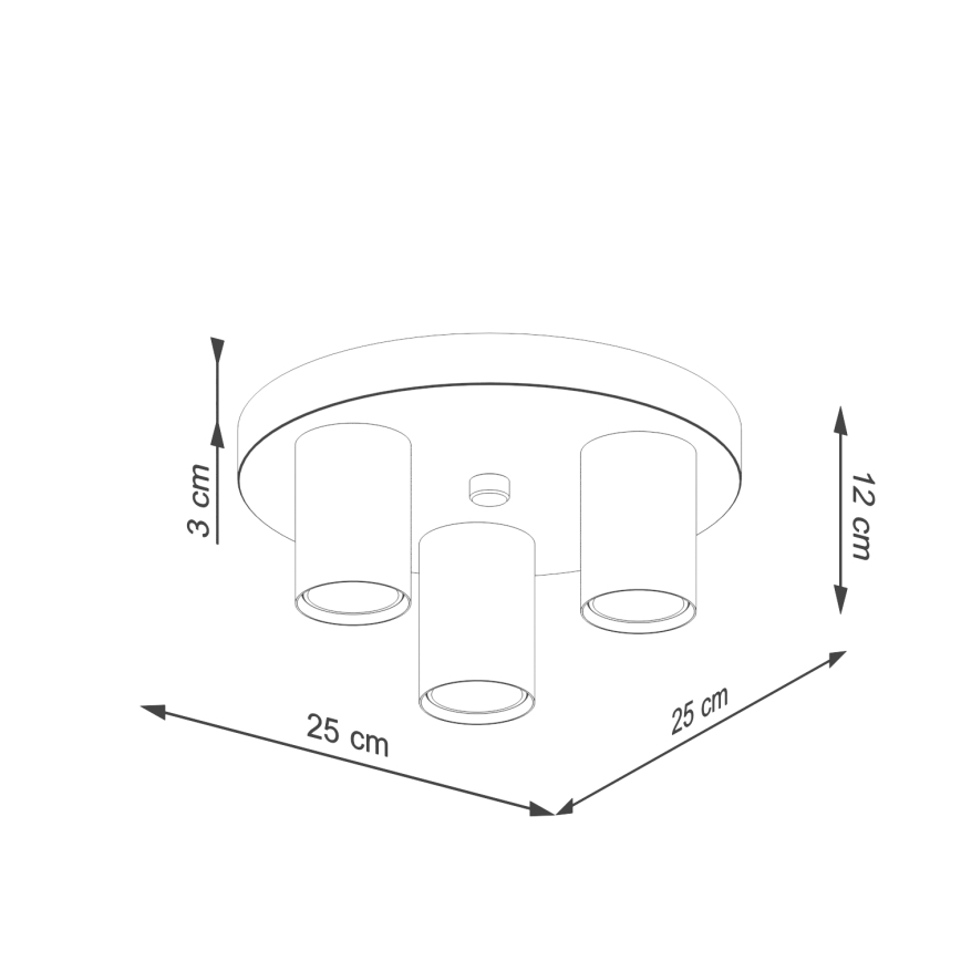 Φωτιστικό σποτ LAGOS 3xGU10/10W/230V λευκό