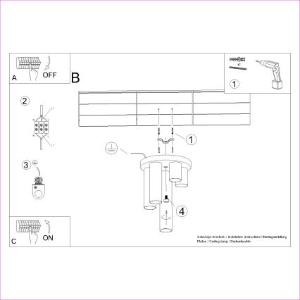 Φωτιστικό σποτ LAGOS 5xGU10/10W/230V λευκό