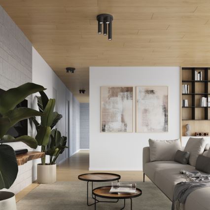 Φωτιστικό σποτ LAGOS 3xGU10/10W/230V μαύρο