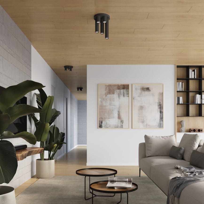 Φωτιστικό σποτ LAGOS 3xGU10/10W/230V μαύρο