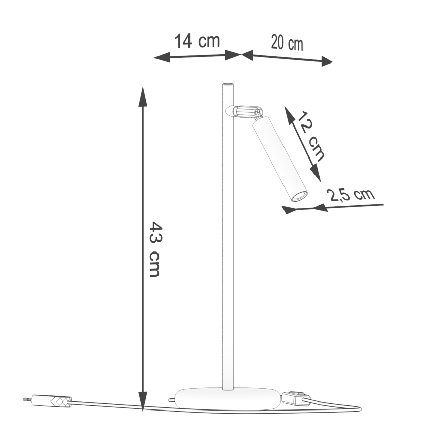 Eπιτραπέζιο φωτιστικό PASTELO 1xG9/8W/230V μαύρο