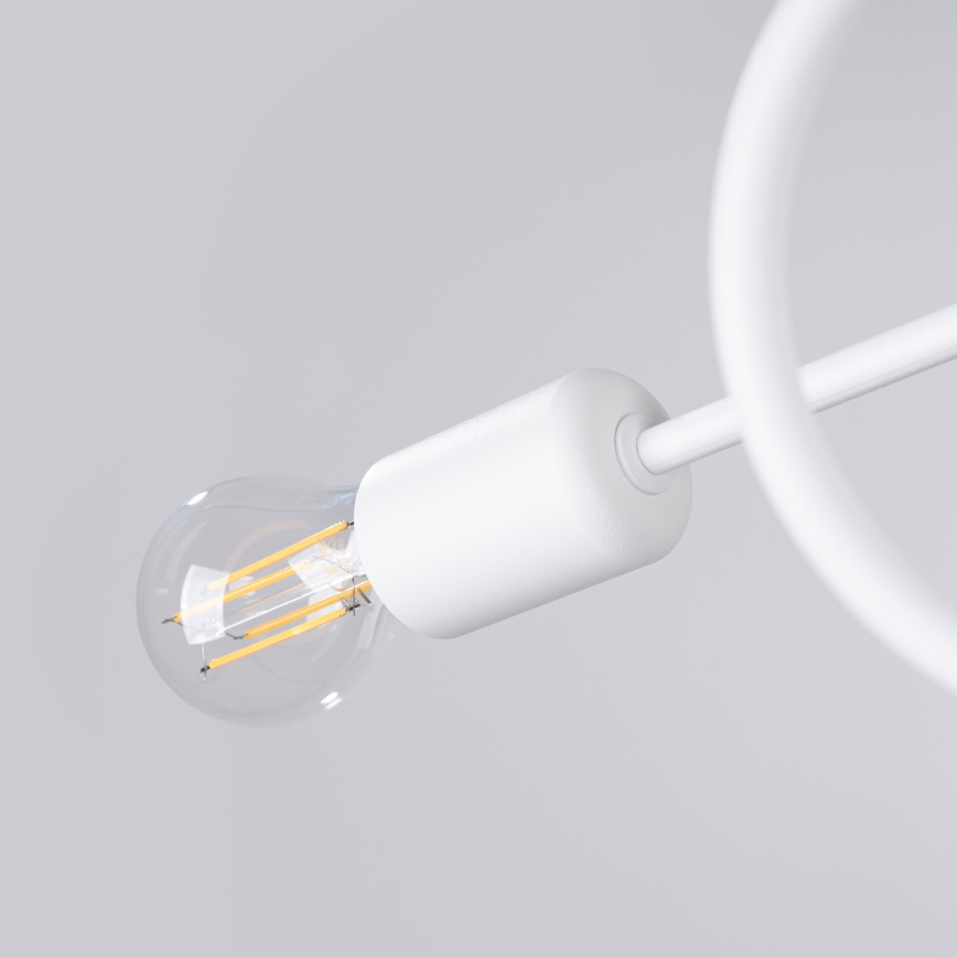 Πλαφονιέρα οροφής LOOP 2xE27/15W/230V λευκό