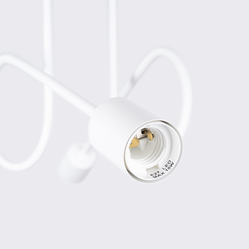 Πλαφονιέρα οροφής LOOP 2xE27/15W/230V λευκό