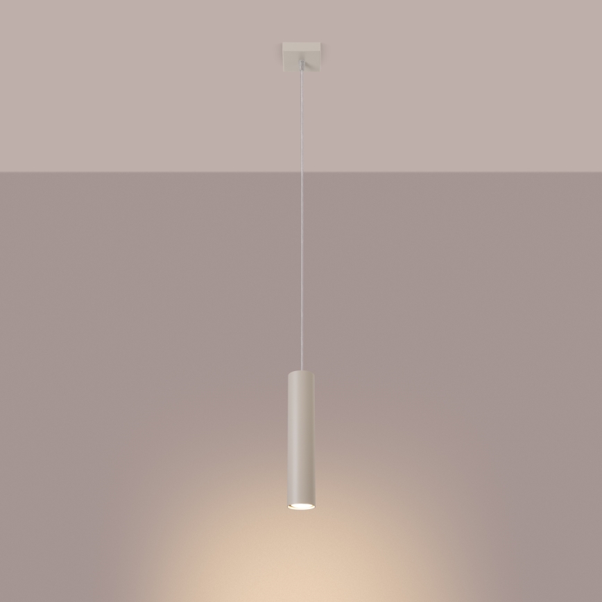 Κρεμαστό φωτιστικό οροφής LAGOS 1xGU10/10W/230V κρεμ