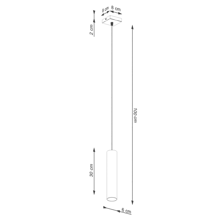 Κρεμαστό φωτιστικό οροφής LAGOS 1xGU10/10W/230V κρεμ