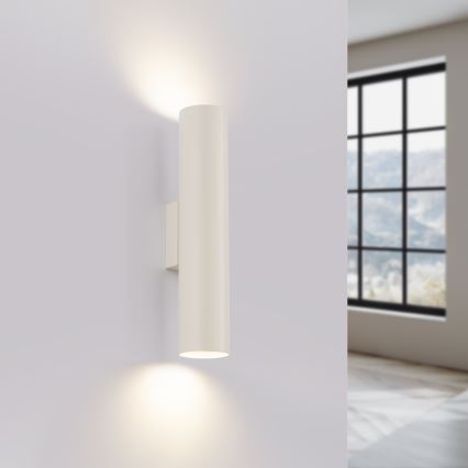 Φωτιστικό τοίχου LAGOS 2xGU10/10W/230V κρεμ