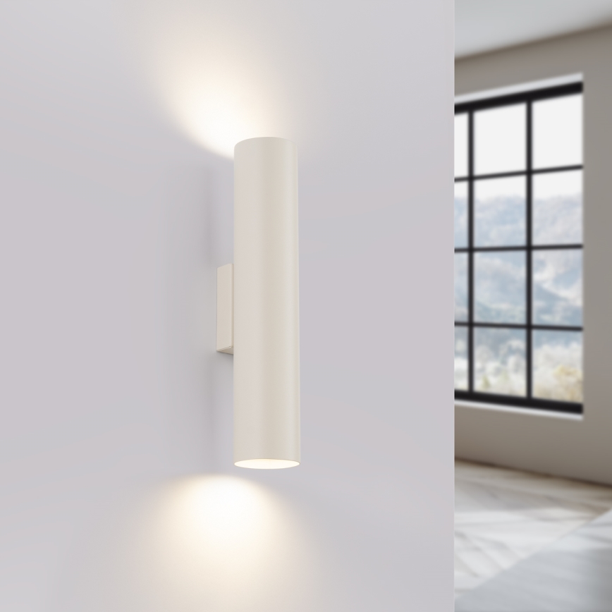 Φωτιστικό τοίχου LAGOS 2xGU10/10W/230V κρεμ