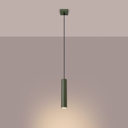 Κρεμαστό φωτιστικό οροφής LAGOS 1xGU10/10W/230V πράσινο