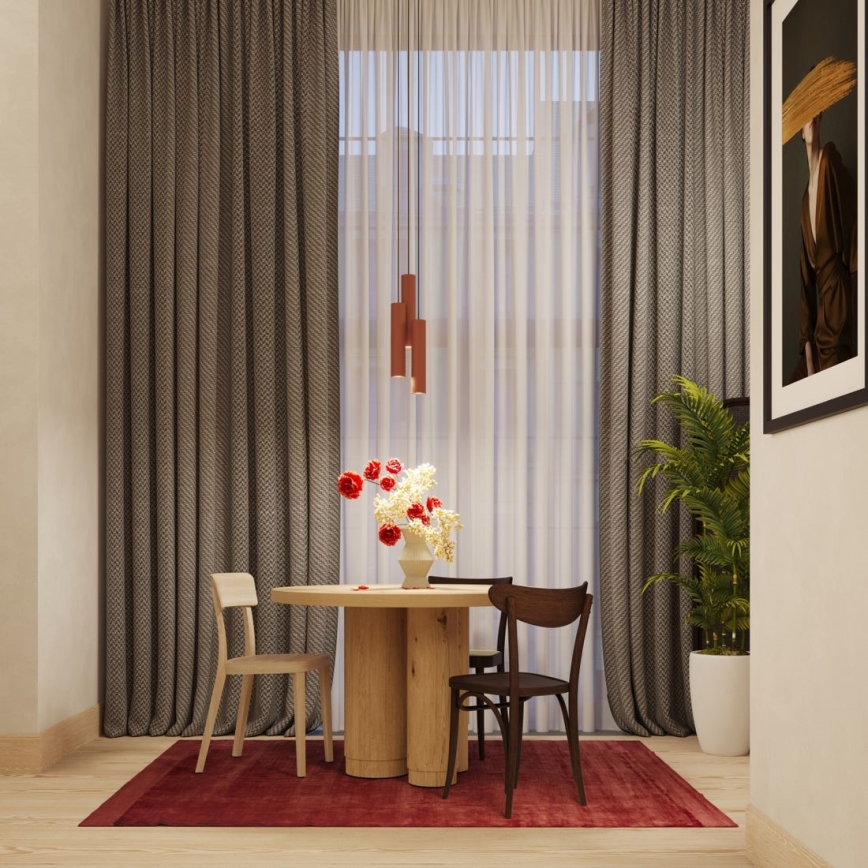 Κρεμαστό φωτιστικό οροφής LAGOS 1xGU10/10W/230V κόκκινο