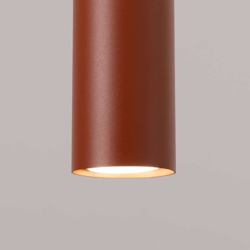Κρεμαστό φωτιστικό οροφής LAGOS 1xGU10/10W/230V κόκκινο