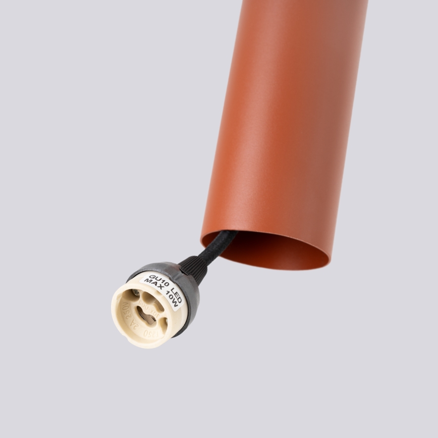 Κρεμαστό φωτιστικό οροφής LAGOS 1xGU10/10W/230V κόκκινο