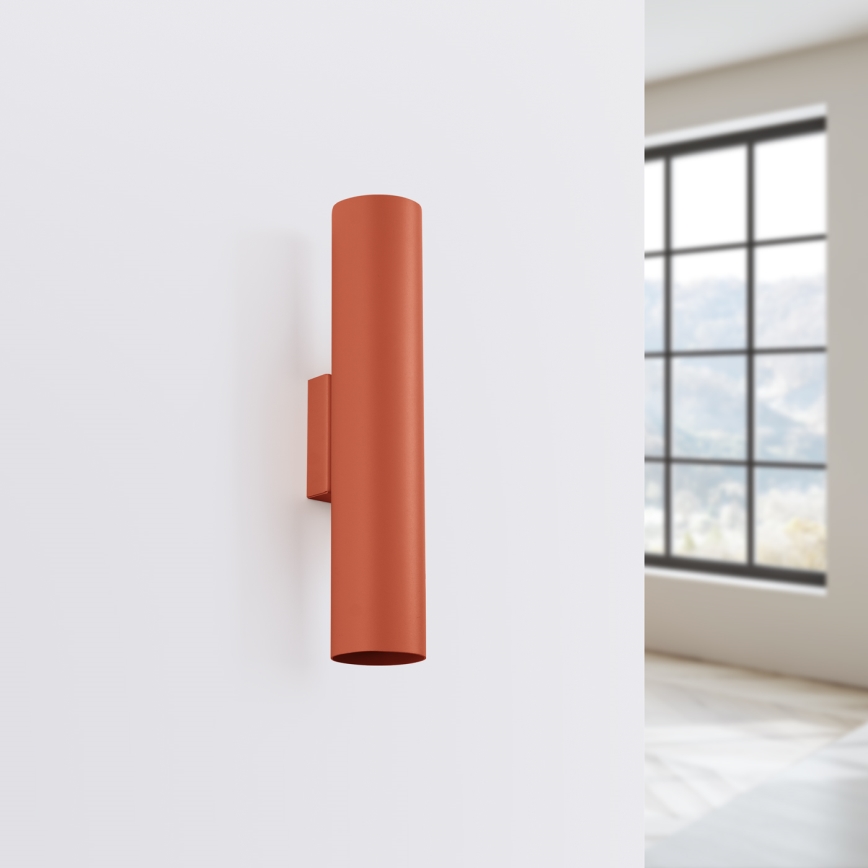 Φωτιστικό τοίχου LAGOS 2xGU10/10W/230V κόκκινο