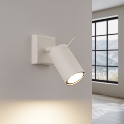 Σποτ τοίχου RING 1xGU10/10W/230V κρεμ