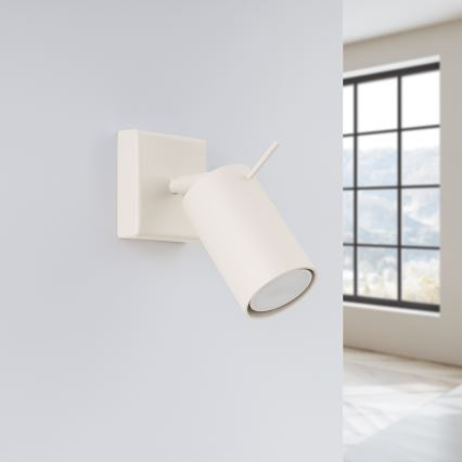 Σποτ τοίχου RING 1xGU10/10W/230V κρεμ
