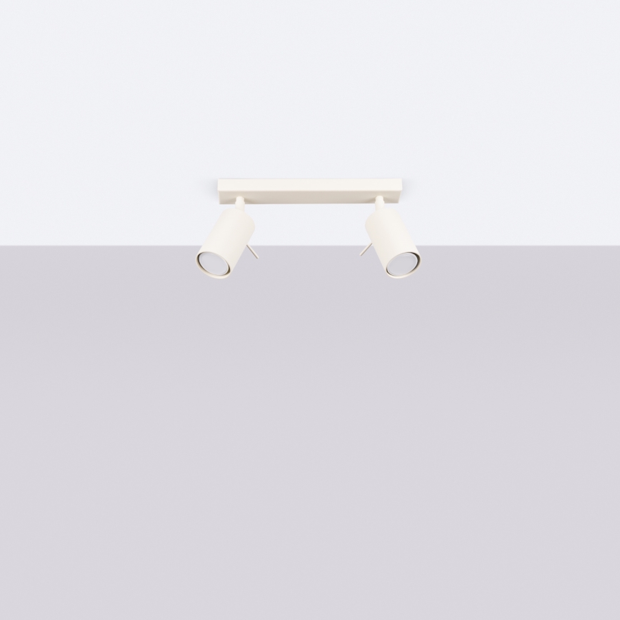 Φωτιστικό σποτ RING 2xGU10/10W/230V κρεμ